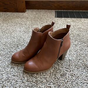 Brown Leather Ankle Boots
